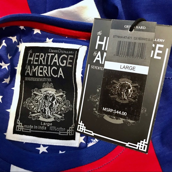Heritage by America NWT Graphic Shirt Men Various - Picture 9 of 11